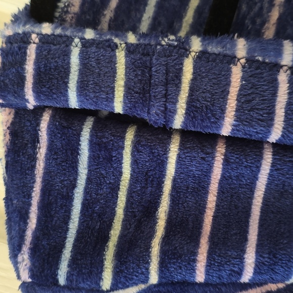 THEREABOUTS BLUE STRIPED TODDLER BOYS OR GIRLS HOODED ROBE SIZE XS 6/6X - Picture 5 of 12